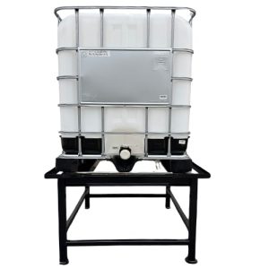 Alternative view of IBC Tote Dispensing Stand